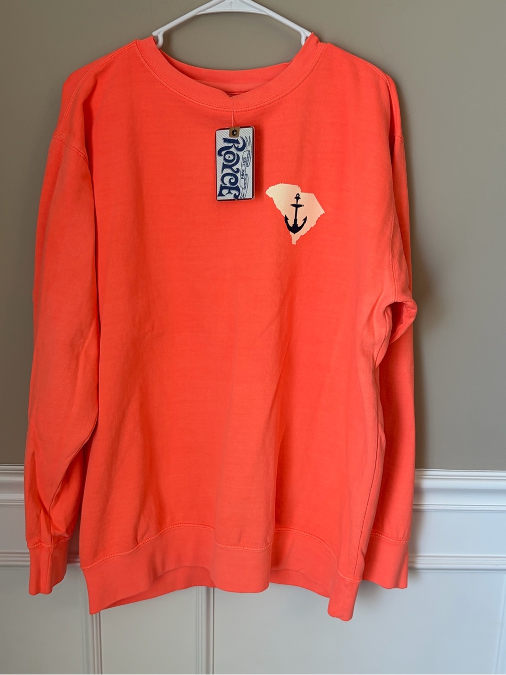 Royce Neon Cotton South Carolina Graphic Sweatshirt, Large, Oversized NWT